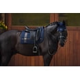 thumbnail image 2 of Equestrian Stockholm Dressage Saddle Pad Leather Deluxe Silver FULL, 2 of 4