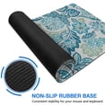 thumbnail image 6 of Long Mouse Pads for Desk,Blue Pioneer Flower Desk Mats on Top Of Desks, Desk Mouse Pad Extra Large with 3mm Non-Slip Base and Stitched Edge for Gaming,Office,Work,Home 35.4"x15.7", 6 of 6