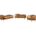 thumbnail image 6 of Meridian Furniture Ritz Saddle Velvet Loveseat, 6 of 7