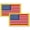 style 1, variant on 2 Pack American Flag Patches(2.1x3.3 Inch) US Flag Stickers Hook and Loop Premium Embroidered Patch Rectangular Sew on Military Army Uniform Vest Emblems Backpacks Accessories Patriotic Badge(Gold)