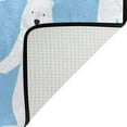 thumbnail image 4 of Coolnut Lightweight Soft Area Rugs 60x39 inch, Polar Bear On Blue Floor Mat for Kids Playing Room Hardwood Floor Living Room Nursery Rugs, 4 of 6