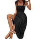 thumbnail image 3 of TRKIYQC Vestido Casual para Mujer Estampado Floral/Diseño de Color Sólido Sin Mangas Correa de Doble Lado Pliegues en el Pecho Vestido Largo de Playa TRKIYQC moda, 3 of 7
