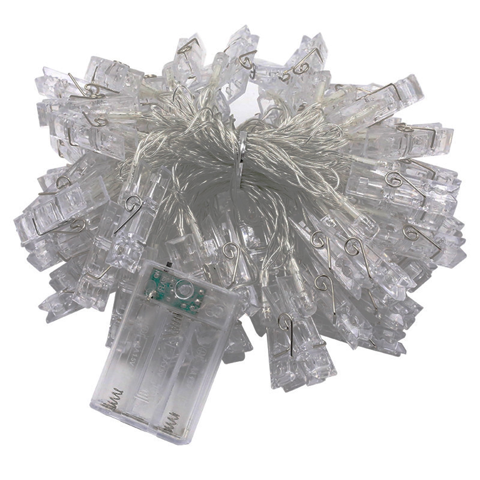 Christmas Clearance asxite String Lights,LED Photo Clips String Light, String  Light Clips For Hang Pictures Card Bedroom Wall Decorations Christmas Patio  Halloween Thanksgiving Wedding Party Décor - Walmart.com, image size:1600x1600