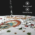 thumbnail image 3 of Happy Thanksgiving Shower Curtain, Abstract Modern Luxury Bathroom Decor, Turkey with Maple Leaves Decorative Waterproof Washable Cloth Fabric Bathroom Curtain with 12 Hooks 72x72 Inches, 3 of 6
