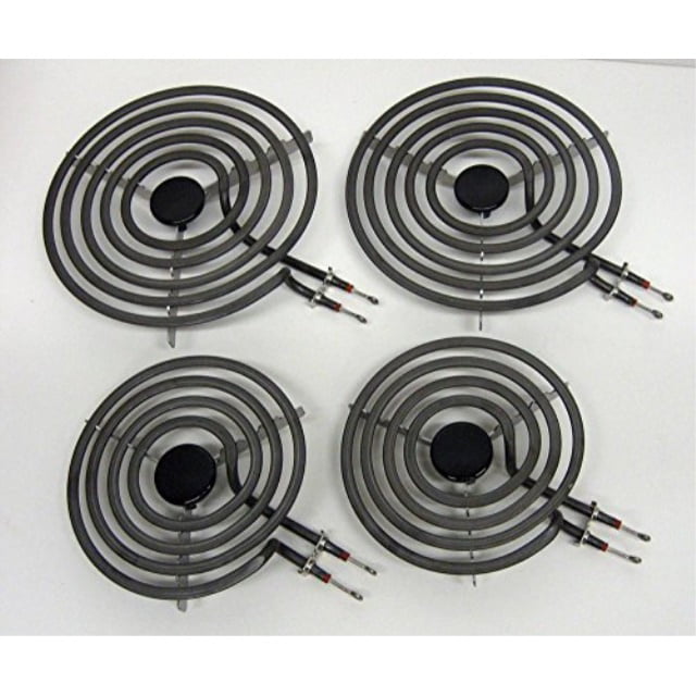 Replacement for Kenmore Whirlpool Maytag Hardwick Jenn Air Norge Ranges/Stoves MP22YA Electric Range Burner Element Unit Set by Beaquicy Package Include 2 pcs MP15YA 6 and 2 pcs MP21YA 8