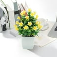 thumbnail image 6 of Hxoliqit Artificial Potted Plants Faux Floral Arrangements For Desk Home And Office Decor Plastic Decorative Vase For Living Room Bedroom Bathroom Artificial Flowers Artificial Plants & Flowers, 6 of 6