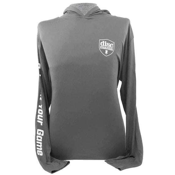 Discmania Reinvent Your Game Hooded Cooling Long Sleeve Performance Disc Golf T-Shirt
