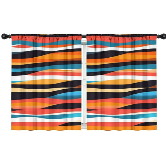 Blackout Kids Curtains,Colorful and Grey Abstract Art Artwork Childrens Insulated Curtains Set Of 2,Bedroom Essentials,Toddler Room Decor 42x54in(106x137cm)