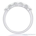 thumbnail image 2 of Round Cut Charles & Colvard Forever Brilliant 5-Stone Wedding Ring in 14k White Gold, 2 of 3