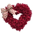 thumbnail image 3 of 15.75'' Valentines Wreath Wall Hanging Heart Wreath Decorative Ornaments Garland, 3 of 8