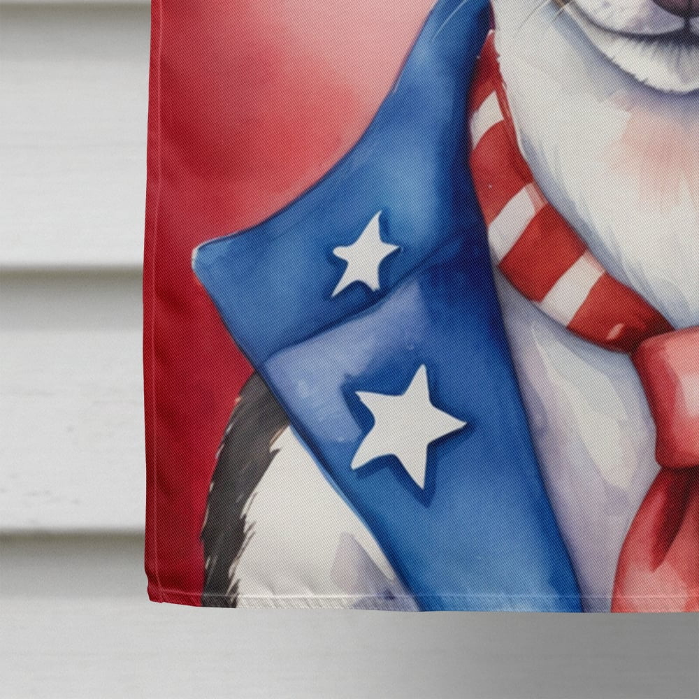 Rat Terrier Patriotic American House Flag 28 in x 40 in