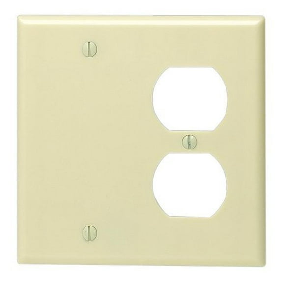 WALL PLATE IVORY 2GANG (Pack of 1)