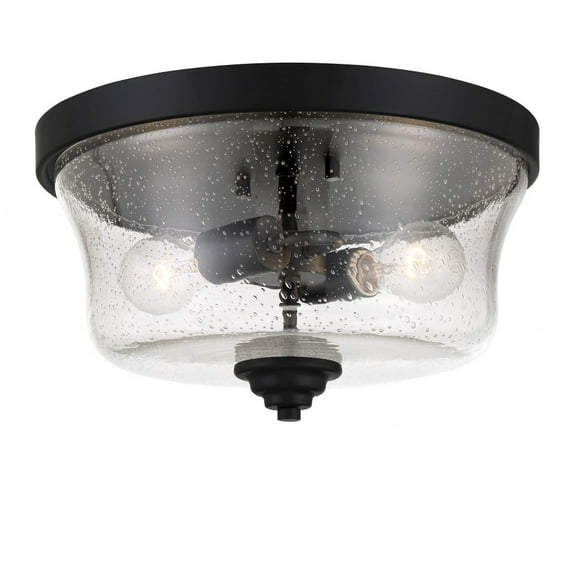 2 Light Flush Mount-Coal Finish Minka Lavery 4927-66A