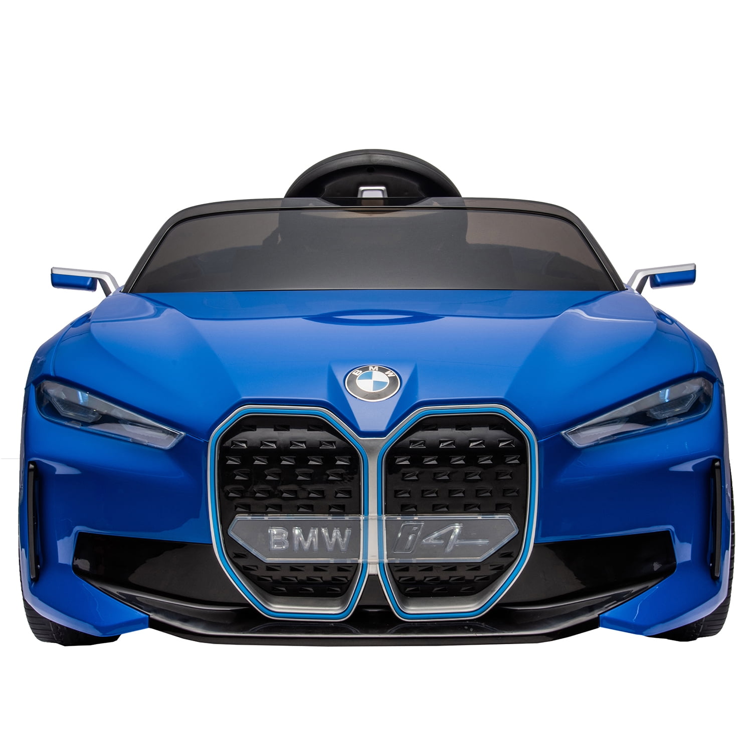 CIPACHO Licensed BMW I4, 12v Kids Ride On Car with 2.4G Parents Remote Control, Electric Car for Kids, 3 Speed Adjustable, USB, MP3, Bluetooth, Blue