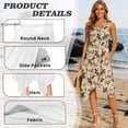 thumbnail image 6 of HELLHERO Western Cowboy Summer Sleeveless Dress for Holiday Party Cocktail Party, Side Pockets Round Neck Sleeveless Sundress, 6 of 8