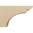 thumbnail image 3 of 10"W x 30"D x 20"H Classic Yorktown Rough Cedar Woodgrain TimberThane Corbel, Primed Tan, 3 of 6