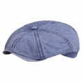 thumbnail image 2 of Boina de diseño vintage para mujer, se adapta a cabezas de 56 a 59 cm, accesorio de ajuste universal. Azul, 2 of 8