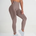 thumbnail image 5 of Hrsba Leggings For Women Solid Color Striped High Waisted Stretch Yoga Pants For Running Workout Gym and Daily Casual Wear, 5 of 5
