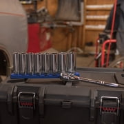 Hyper Tough 9-Piece 1/2-inch Drive Deep Metric Socket Set (mm)