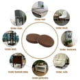 thumbnail image 7 of Round Felt Furniture Pads, 40Pack 0.6" Dia x 0.12" Thick Adhesive Backed Felt Non-slip Anti-scratch Felt Pads Chair Leg Protectors for Protecting Hardwood Floor, Brown, 7 of 7