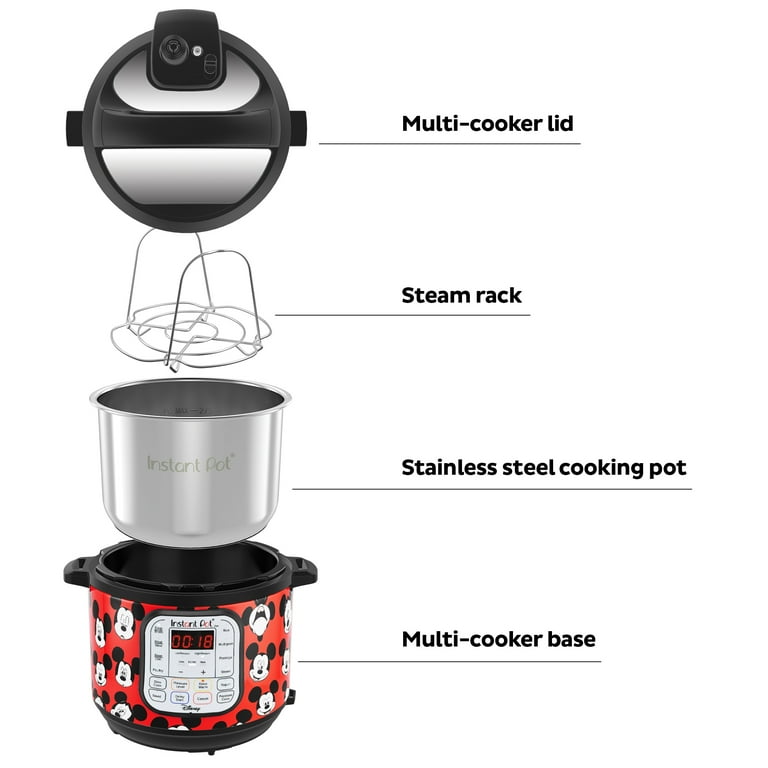 Instant Pot Duo 6 Quart Electric Pressure Cooker 7 in 1 Multicooker Disney Mickey Mouse