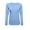 CEIL BLUE, variant on Womens Long Sleeve T Shirt With Super-Soft Stretch Fabric Round Neck T-Shirts