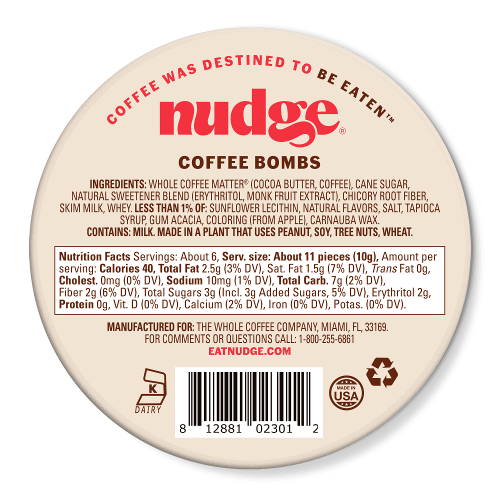 Nudge Caramel Macchiato Coffee Bombs 1.94oz