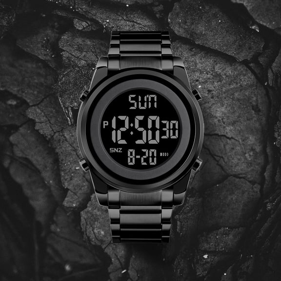 FHBVT Men's Rugged Outdoor Digital Watch Waterproof Luminous Display Shock Resistant Multifunctional Timekeeping Watch for Hiking Camping Running Swimming Climbing Harsh Weather Outdoor Sports