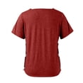 thumbnail image 4 of Post Shoulder Surgery Shirts Women Short Sleeve After Rotator Cuff Shirts with 2 Shoulder Half Zippers Tear Away Tops Easy To Wear and Take Off Adaptive Clothing, 4 of 9