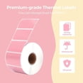 thumbnail image 2 of SZTXJ 1.9"x1.18" -1 Roll, 800 Direct Thermal Label Labels, Self Adhesive Address Shipping Thermal Stickers, Pink Square Label for Thermal Label Printe, 2 of 5