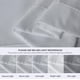 thumbnail image 4 of Sábana encimera Maple&Stone Queen, 229 x 259 cm, 6 unidades, color gris claro, 4 of 5