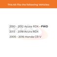 thumbnail image 3 of MAX Advanced Brakes - Rear Brake Kit For 2005-2016 Honda CR-V | Carbon Ceramic Brake and Rotor Kit | Daily Performance Drilled Slotted Brake Rotors, 3 of 10