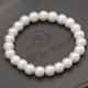 thumbnail image 4 of Brazalete de pulsera de perlas blancas de 8MM para mujer, pulsera con cuentas, joyería elástica JAMW Sencillez, 4 of 5