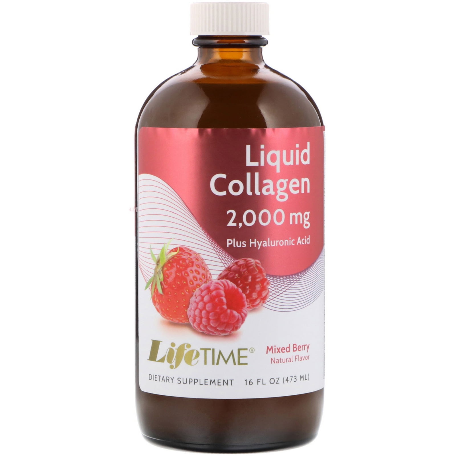 Lifetime Liquid Collagen w/ Hyaluronic Acid & Vitamin D3 Supports