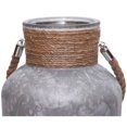 thumbnail image 3 of Northlight 12" Iced Winter Scene  Christmas Pillar Candle Holder Lantern with Handle - Sliver White, 3 of 3