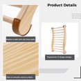 thumbnail image 3 of Sauna Backrest, Wooden Sauna Backrest No Stains and Comfortable, Ergonomic S-Shape Backrest for Sauna Recovery Wellness Relaxation, 3 of 6