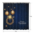 thumbnail image 5 of Happy New Year Merry Christmas Ball Shower Curtain,Washable Bath Curtain with Hooks Friendly Polyester Fabric Bathroom Curtains for Thanksgiving Day Fall Party Home Decor, 5 of 5