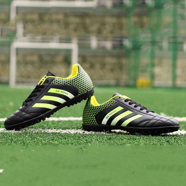 Zapatos de fútbol para niños Botines de fútbol de malla suave Accesorios para exteriores (32 Negro) Likrtyny Tenis De Mujer Tenis De Hombre