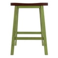 thumbnail image 2 of Satori Saddle Seat Counter Stool, Rustic Green and Walnut, 2 of 4