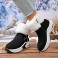 thumbnail image 2 of Black Women Versatile Snow Boots With Edge Decor And Thick Sole For Fall Winter Short Boots And Durable Construction, 2 of 9