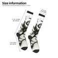 thumbnail image 2 of Sigee Black And White Rose for Socks for Men Women Socks Stocking Compression Socks, 2 of 6