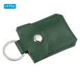 thumbnail image 3 of Uxcell Leather Key Fob, Genuine Leather Keys Cover Portable Key Rings Air Tag Holder for Keys ID, Dark Green 4 Pack, 3 of 6