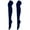 Navy, variant on Women's Thigh High Socks Solid Color Over the Knee Long Stockings for Cosplay Dance and Daily Wear, Breathable Soft Fabric Hosiery, Black, One Size