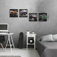 thumbnail image 2 of Monster Truck Room Decor Monster Truck Wall Art Black and White Sports Car Canvas Prints for Boys Bedroom Racing Arena Paintings Pictures Game Garage Posters Modern Artwork Home Decoration 16x16x4, 2 of 6
