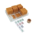 thumbnail image 4 of Cuentas de matemáticas,Materiales Montessori para juguetes de matemáticas con cuentas para niños pequeños,Juego de banco de materiales de tarjetas y cuentas doradas,Sistema decimal de mil, 4 of 9