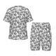 thumbnail image 1 of Fotbe Snake Pijama Estampada de 2 Piezas para Niños – Ropa de Dormir de Manga Corta Cómoda para Niños y Niñas, Camiseta y Shorts de Algodón-Medium, 1 of 6