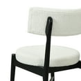 thumbnail image 4 of GDF Studio Modern Dining Chairs, Mid-Century Fabric with Solid Wood Legs for Kitchen Dining Room, Black+Beige, Set of 2, 4 of 8