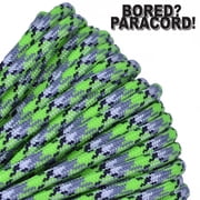 Bored Paracord Brand 550 lb Type III Paracord - Biosludge 50 Feet