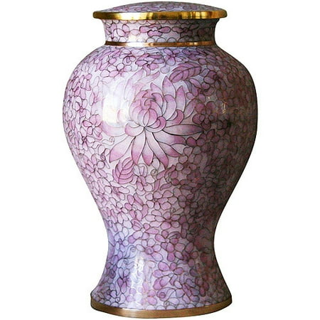 Rose Teardrop Cloisonne Child's Urn