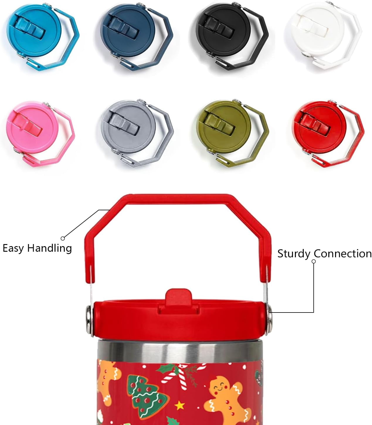 30 oz Christmas Gingerbread Iceflow Flip Tumbler with lid and Straw,Christmas CoffeeTravel Mug Cup Water Botter,Christmas Gifts for Women,Christmas Stuff Decor Accessories